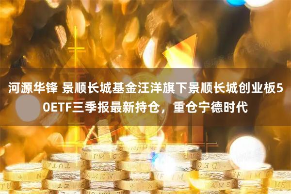 河源华锋 景顺长城基金汪洋旗下景顺长城创业板50ETF三季报最新持仓，重仓宁德时代